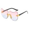 Summer Girl Boys Cute Kids Rimless Sunglasses  Animal Cartoon Bear Children Baby Outdoor Sun Glasses Lunette Soleil Enfant