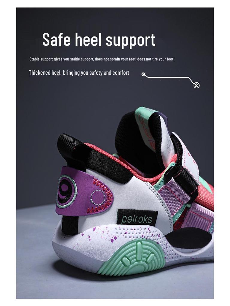 Atmungsaktive Sommer-Sportschuhe für Kinder: Langlebige, verschleißfeste Basketballschuhe für Jungen & Mädchen. Perfekt für Training und aktives Spielen.