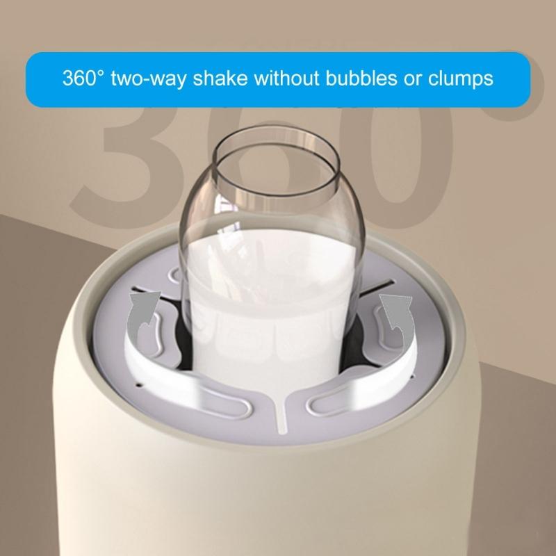 Upgrades Infant Milk Shaker with Quiet Operate Safe & Easy to Use Electric Baby Bottle Swing ABS for Home & Nursery