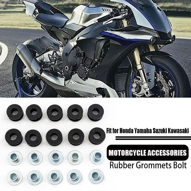 10PCS Motorcycle Fairings Rubber Grommets Bolt Accessories for Yamaha Yzf R1 R6