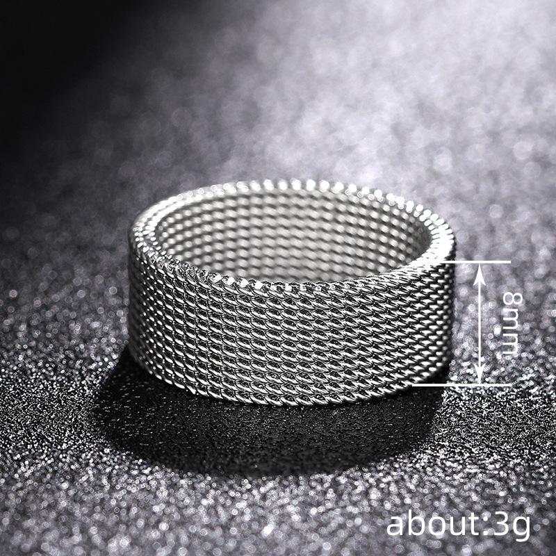 Huitan Metal Couple Ring for Women/Men There Different Colors Simple Finger Jewelry Versatile Party Daily Fashion Accessories