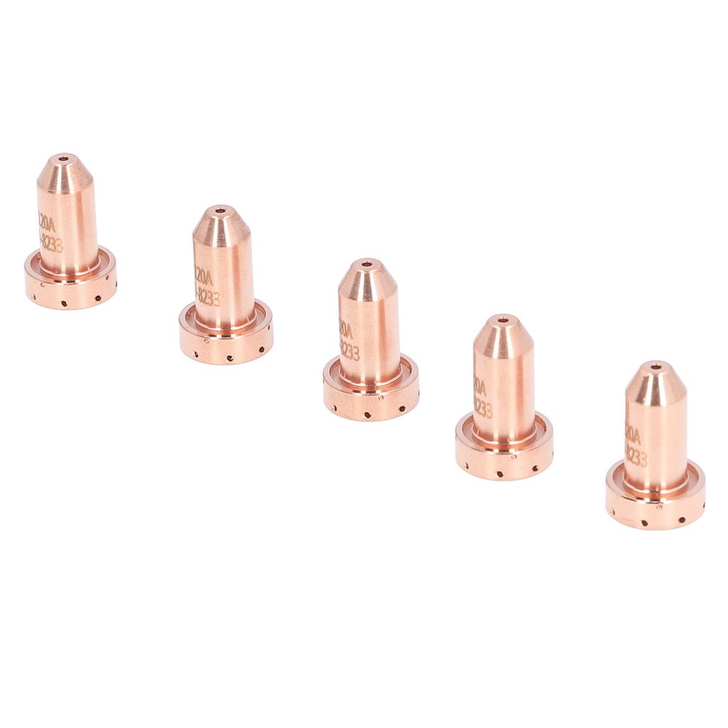 5PCS 9‑8233 Nozzle Tips Brass Cutting Torch Tip Replacement Plasma Cutter Consumables for SL60 SL100