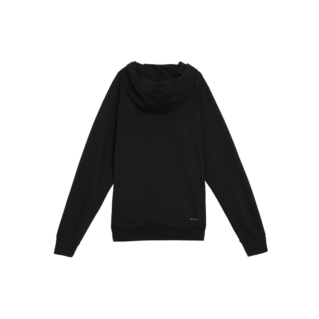 Jordan Solid Color Hoodie With Logo Print Long Sleeve Sweatshirt Men Tops Black DQ7328-010