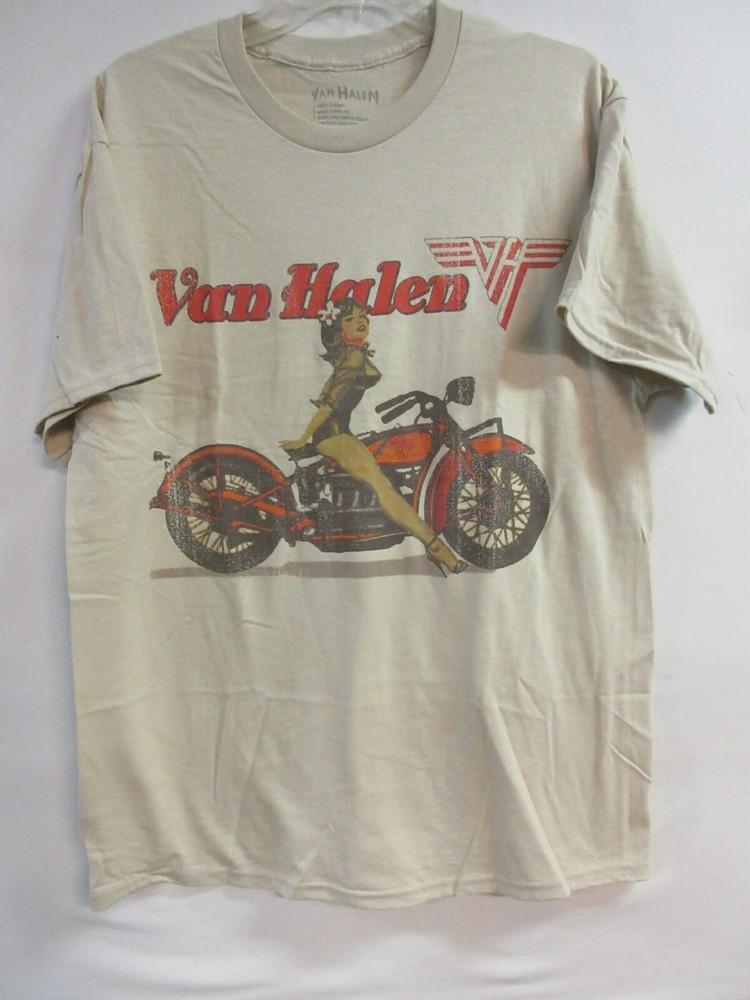 

VAN HALEN OFFICIAL MERCH DISTRESSED PINUP GIRL BAND CONCERT MUSIC LARGE Unisex T-Shirt M
