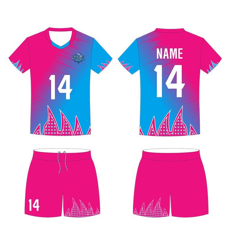 Volleyball Uniform Set Breathable Sports Training Jersey Men Women Striped Team Wear