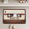 Vintage Tape Bathroom Entry Welcome Mat Super Absorbent Non-slip Soft Carpet Home Entrance Welcome Living Room Bedroom Mat