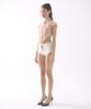 BADEE Eyelet Micro Shorts Ivory
