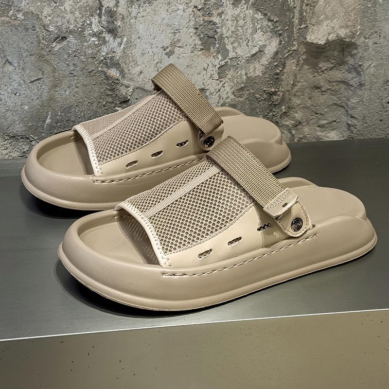 2025 Summer New Men's Comfortable Outer Wear Outdoor Casual Breathable Driving Cool Slippers 471226-J