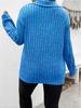 2025 Autumn/Winter Women's Plus Size V-Neck Ribbed Brushed Long Sleeve Top