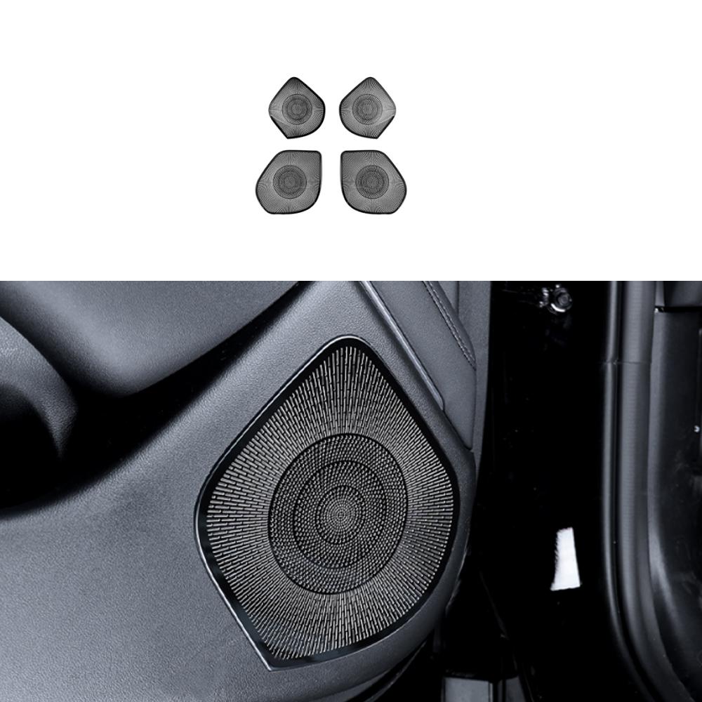 For Hyundai Palisade LX3 2025 2026 Silver Stainless Steel Door Speaker Horn Cover Scratch Resistant Bright Mask Trim LHD/RHD