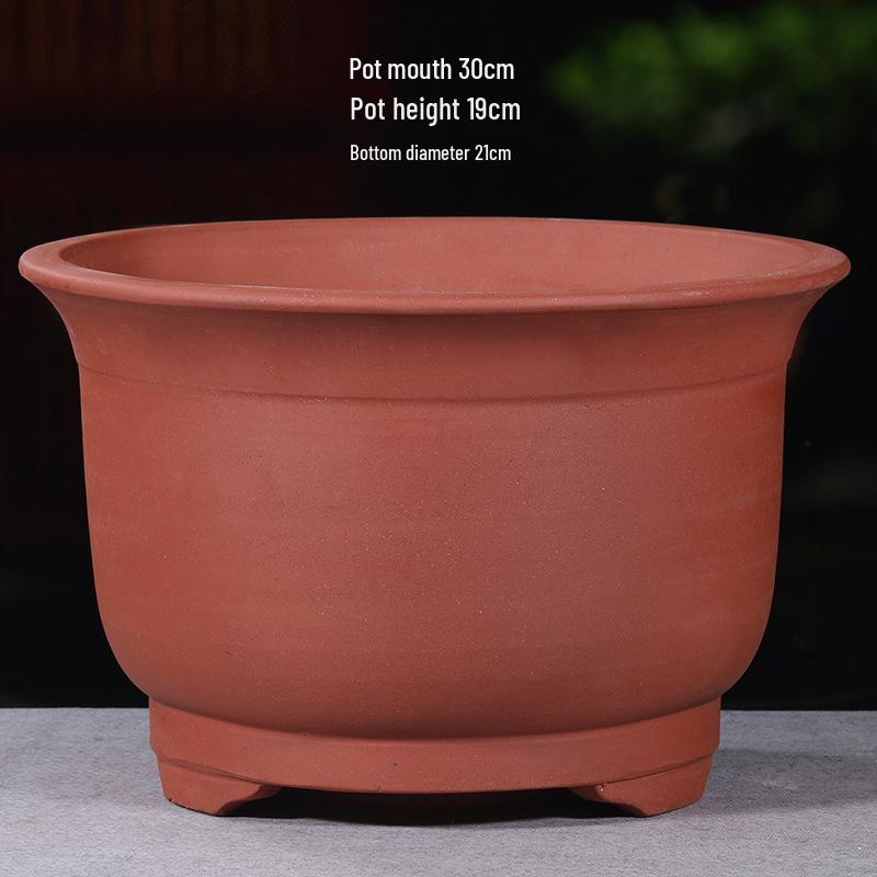 Extra Large Purple Clay Tall Flower Pot 2025 - Cylindrical Ceramic Design