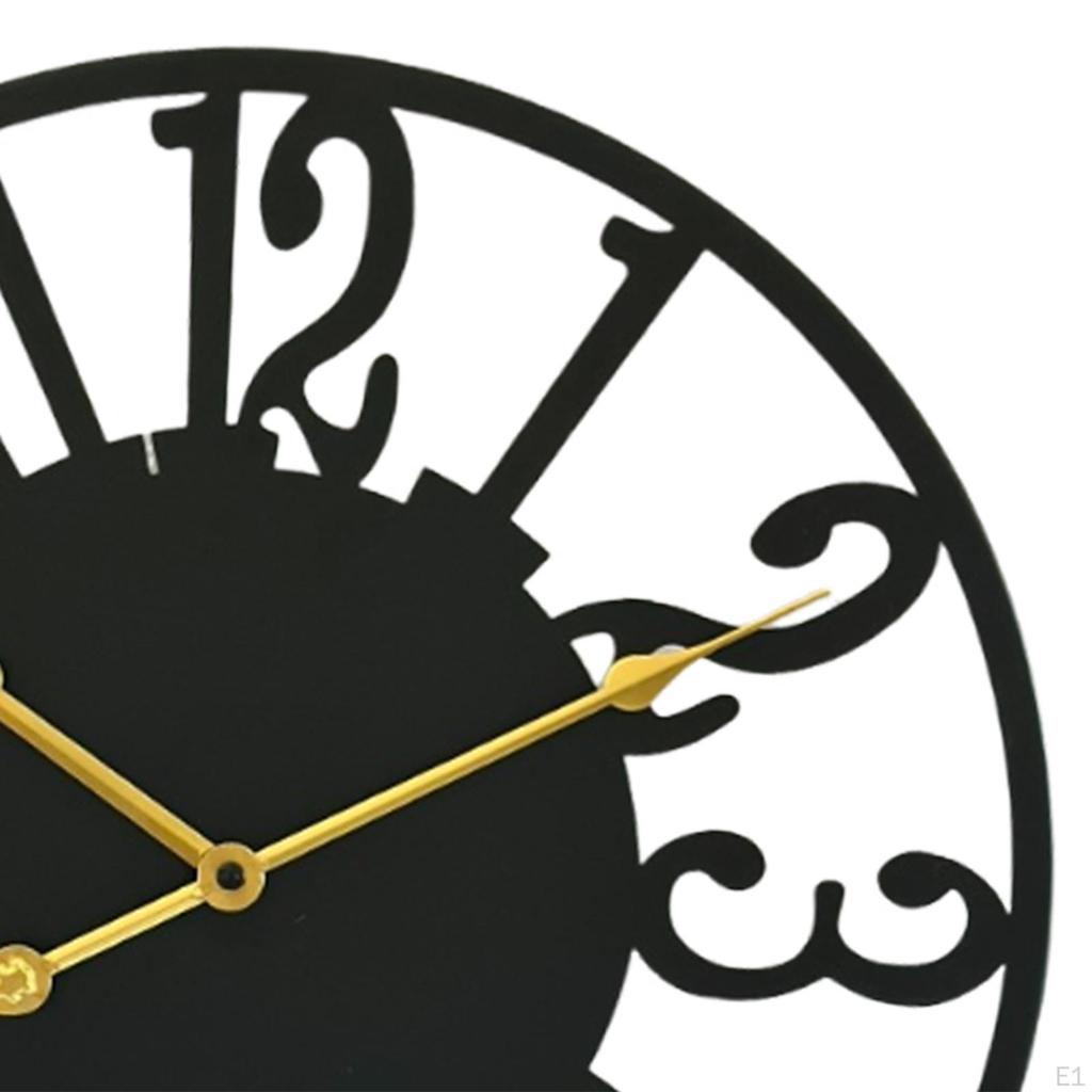 Wall Clock Decorative 16 inch Compact Classic Easy to Install Round Silent for Office Home
