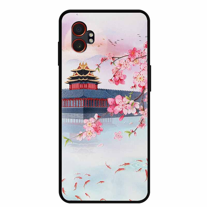 3D Emboss Case For Samsung Galaxy XCover7 Pro 5G Phone Case Flowers Silicone Soft Back Cover For Samsung Galaxy XCover7Pro Case