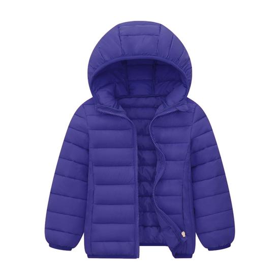 Dětský zimní kabát s kapucí, prošívaná bunda, větruodolný zip, sportovní kabát, lehký, teplý, dětské módní svrchní oblečení do školy, na venkovní aktivity