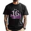 Cute Purple Black Sweet 16 Style I 16th Birthday Idea Luxury T Shirt T Shirt