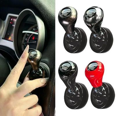 Car One Touch Start Button with Push To Start Rocker Lever Retro Joystick Decoration Automotive Interior Accessories Gift