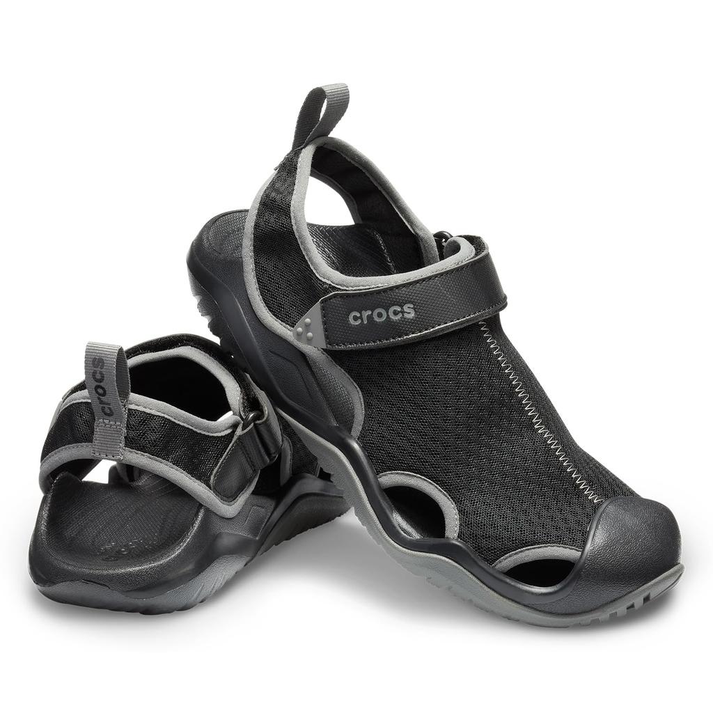 Swiftwater Mesh Deck Sandals for 27 cm [CROCS] Men, Black,