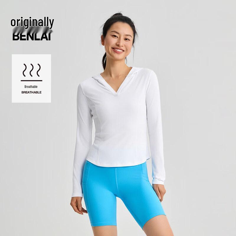 Benlai Women s Slim-Fit Hooded Long-Sleeve T-Shirt XL