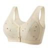 Floral Front Button Wireless Comfort Everyday Bra