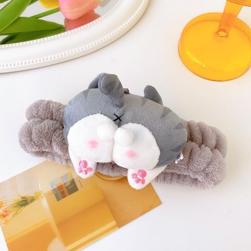 Cute animal Buttocks hair band women man face washing headband