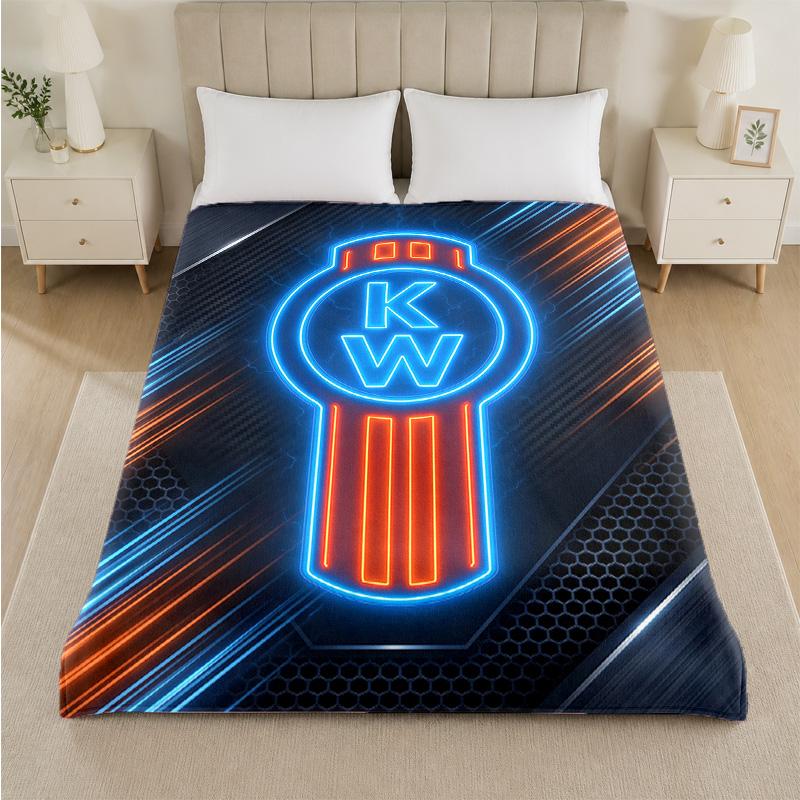 Coperta in Flanella con Stampa Kenworth Morbida Leggera Coperta Plaid in Peluche per Letto Divano Uso Domestico