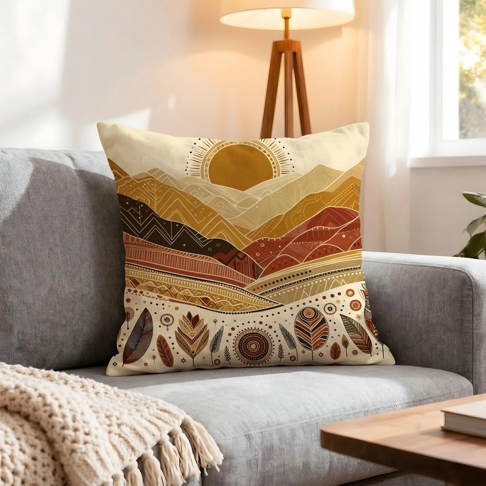 Pattern Tribal Pattern Cushion Cover 1Pcs Decorative Covers Soft Cushion Case For Sofa Couch Decor 40X40 45X45 Pillowcases