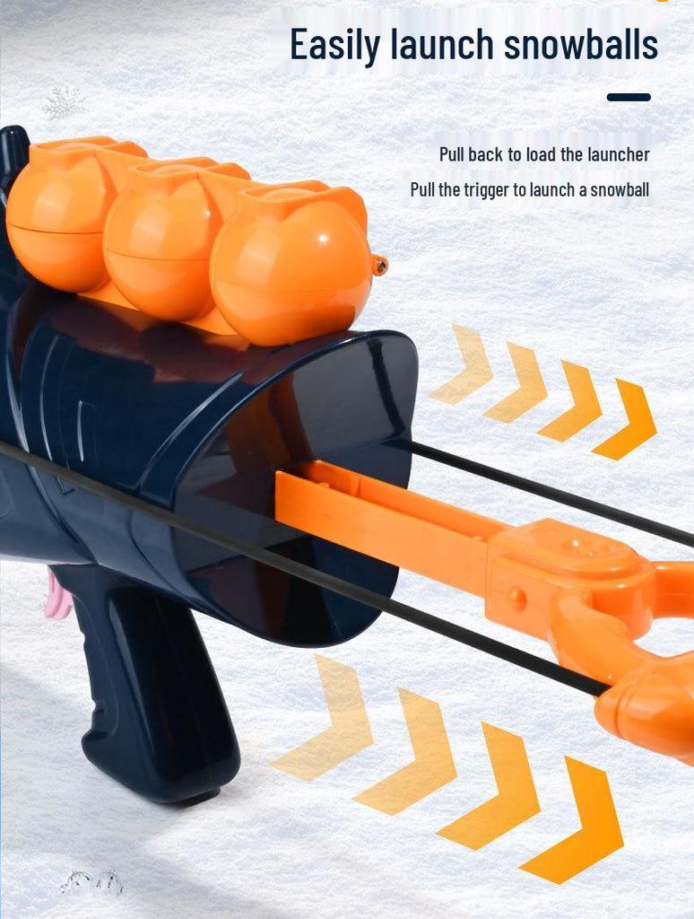 Snowball Launcher: Winter Snow Play Tool and Pellet Gun for Snowball Fights