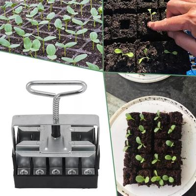 20 Cells Manual Soil Block Maker With Comfortable Grip Soil Blocker New