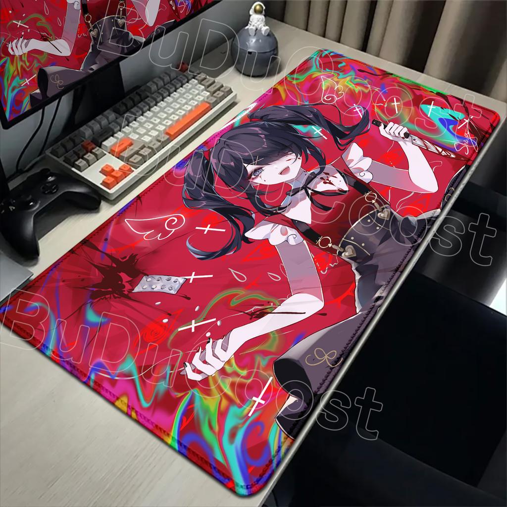 2026 New Wallpaper Needy Streamer Overload Mousepad Kawaii Angel Needy Girl Overdose Mouse Pad Gaming XXL Keyboard Desktop Mat