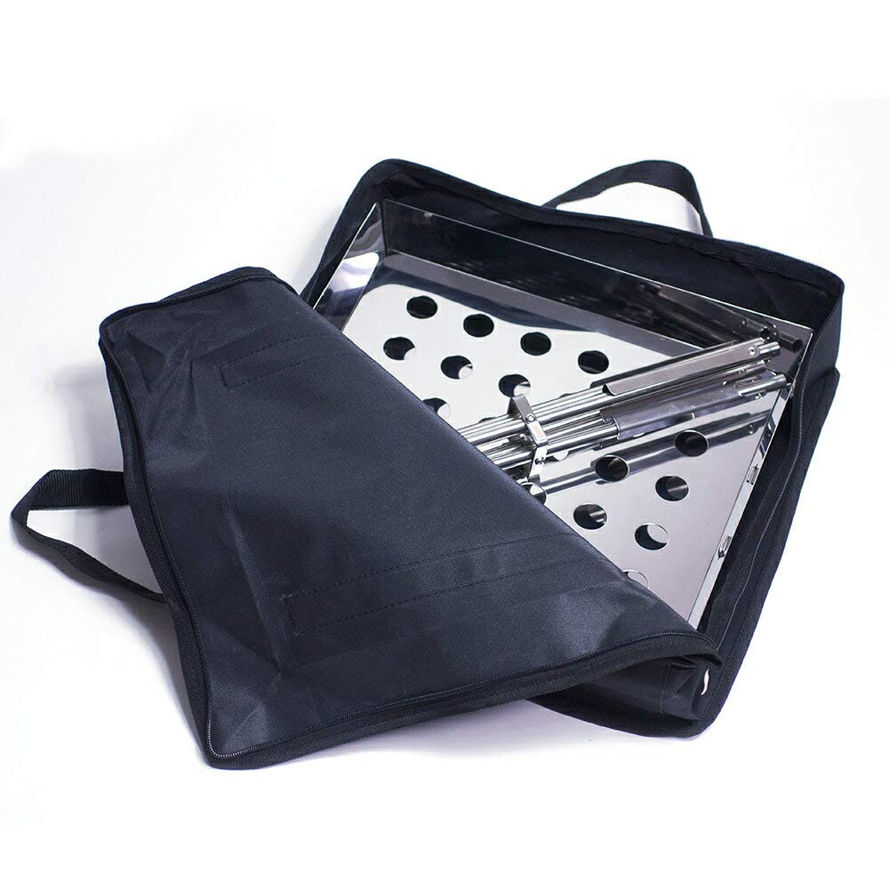 MAGNA Fire BBQ and Fire Compact and Made In Includes Storage Case and Grilling Rack with FG Hangers and FG Pot Unit Grill, Stove, Pit, 2-in-1,