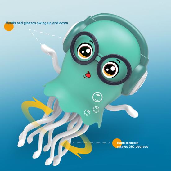 Dancing Jellyfish Interactive Toy – Light & Music Sensory Electric Toy for Kids, Ideal Gift for Boys & Girls