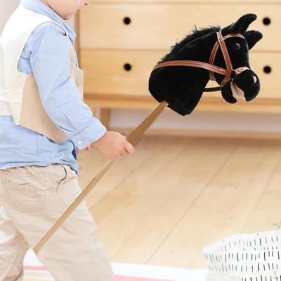Galloping Fun Wooden Stick Horse Toy for Kids 3+
