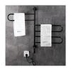 Swivel Electric Towel Warmer with 3/4 Bar, 180 Rotatable Wall-Mounted Heated Towel Rack for Bathroom, Stainless Steel Hot Towel Rail with Controller