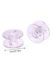 25 pezzi Set di bobine per filo inferiore per macchina da cucire domestica Accessori per cucire Bobine di plastica trasparente con scatola di immagazzinaggio per Brother Janome S