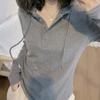 Camiseta Sudadera Minimalista de Manga Larga con Empalmes para Ropa Casual de Ocio