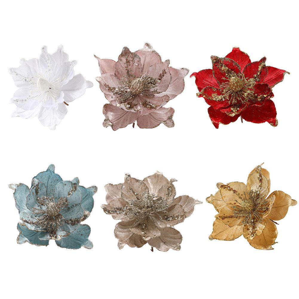 Artificial Christmas Flowers Christmas Flowers Christmas Ornaments