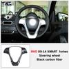 Right Hand Drive Vehicle Accessories with Carbon Fiber Pattern Black Navigation Panel Decorative for Benz SMARTfor Two Sticker