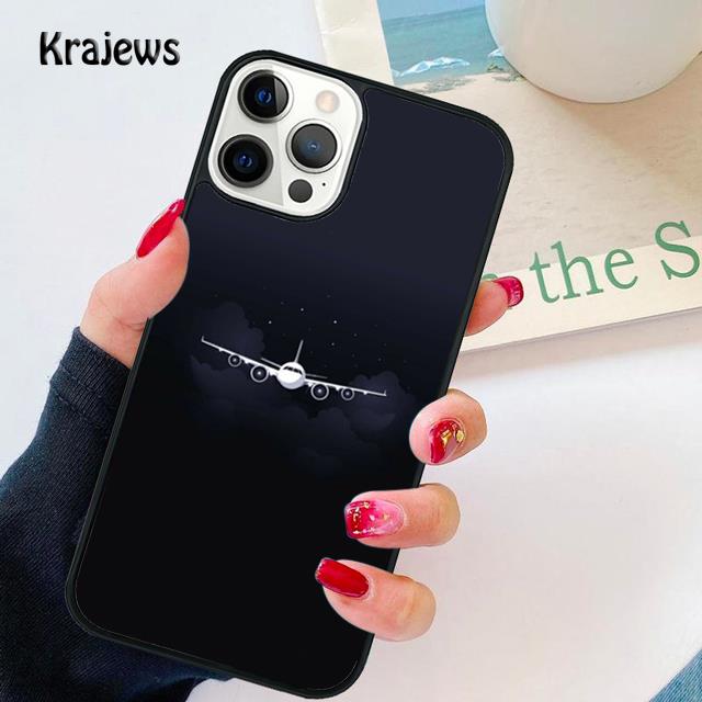 Aircraft Plane Airplane soft Phone Case Cover For iPhone 17 Air 16 15 14 13 12 Max For Apple 11 Pro Max Plus