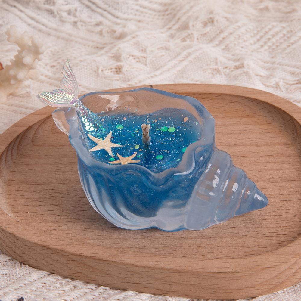 Sea Shell Aromatherapy Candle Creative Starfish ShellSea Sh Scented Candle Sea Shell Candle Handmade Sea Shell Whirlpool Candles