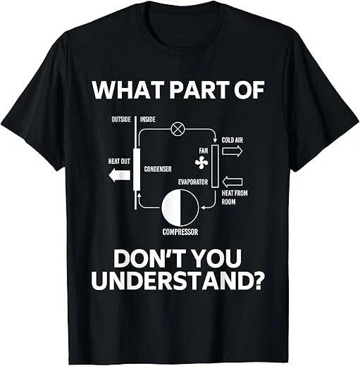 Understand Funny HVAC Tech Technician S-3XL Made in USA XXL