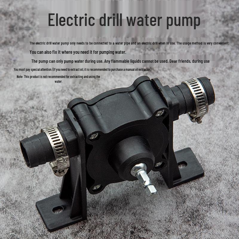 Portable Self-Priming DC Water Pump for Hand Drills