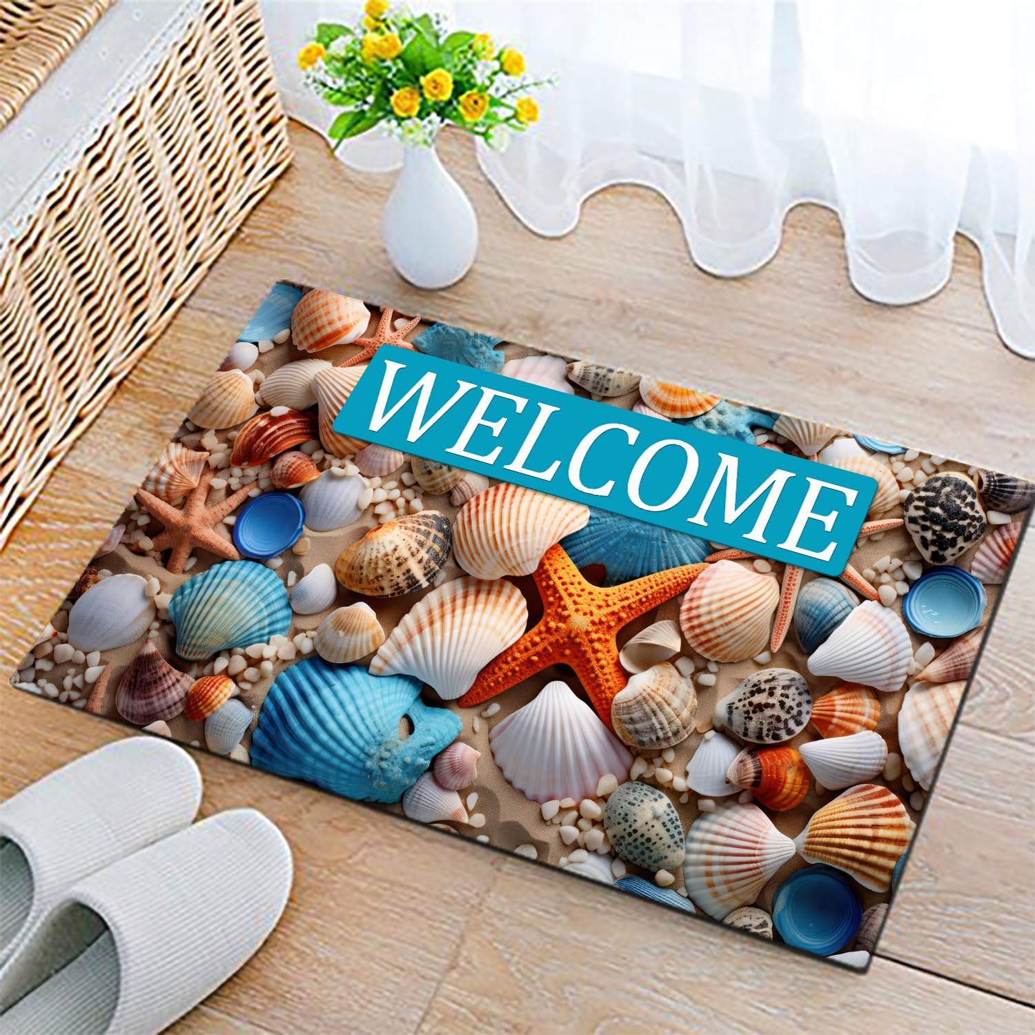 

Dreamy Mushroom Door Mat Mandala Sunflower Welcome Multi Theme Floor Mat Living Room Bedroom Bathroom Entrance Carpet Decoration 40x60cm