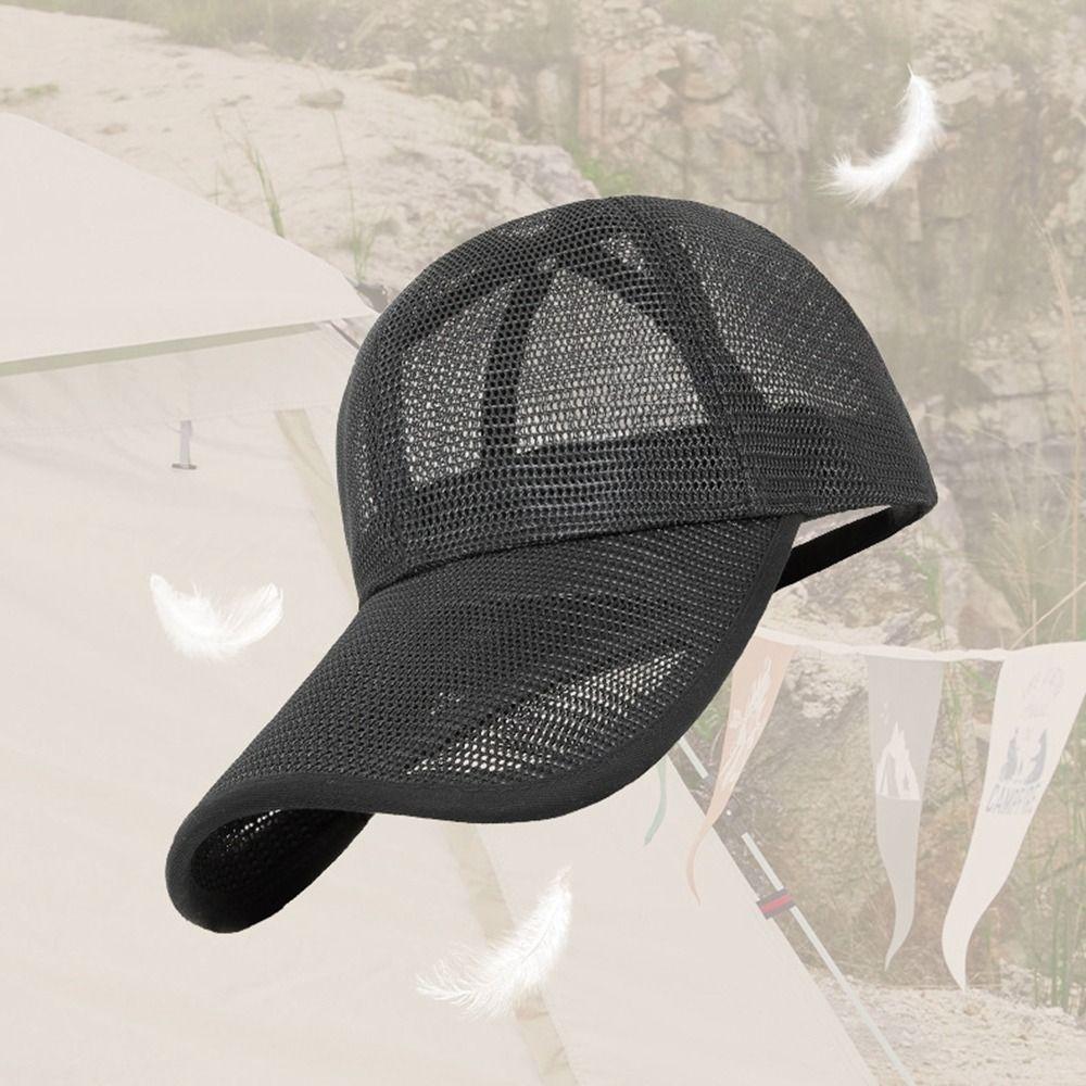 Quick-dry Mesh Baseball Cap Adjustable Sports Mesh Caps Trucker Cap Men Snapback Hat Summer