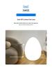 Nordic Egg-Shaped Table & Floor Lamp: Luxury Smart Lighting for Bedroom and Living Room