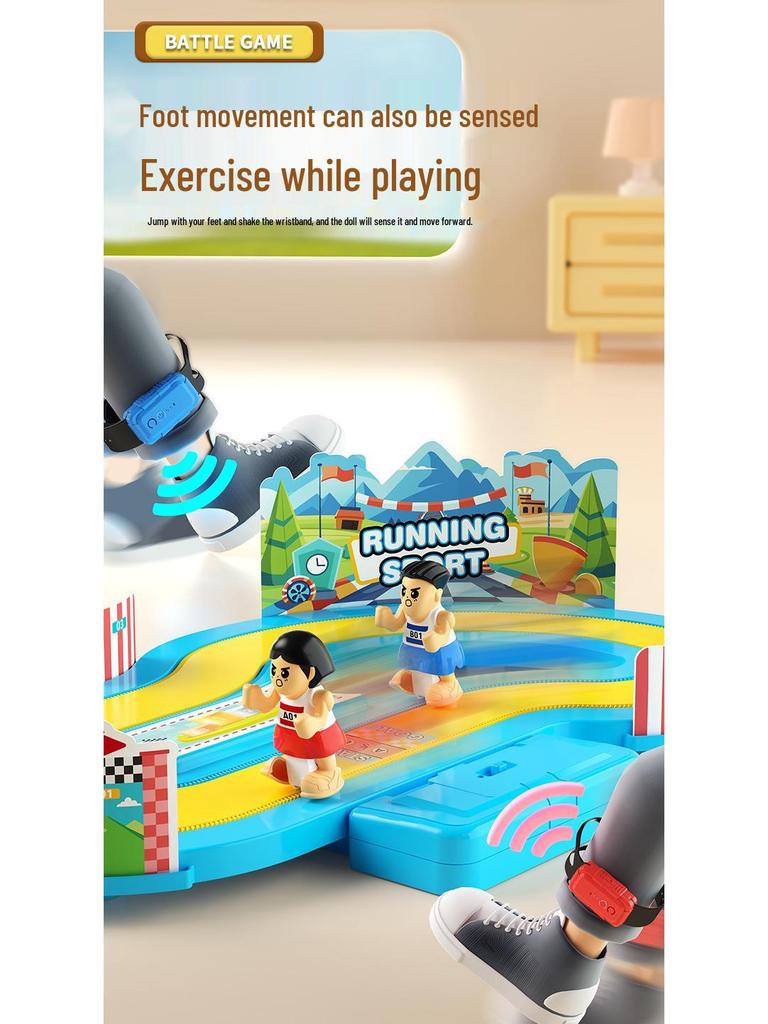 2025 Interactive Electric Racing Toy for Kids: Educational Two-Player Parent-Child Board Game