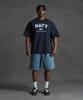 PHERMENON Oversized Navy Short Sleeve T-Shirt - Navy