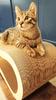Leon cat scratching post | white | 78x28x24 cm | MruuPruu