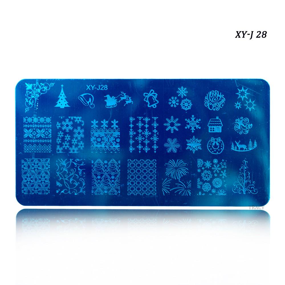 Nail Art Stamping Plates Stencils Lace Flowers Beauty Stamp Polish Printing Nail Art Templates