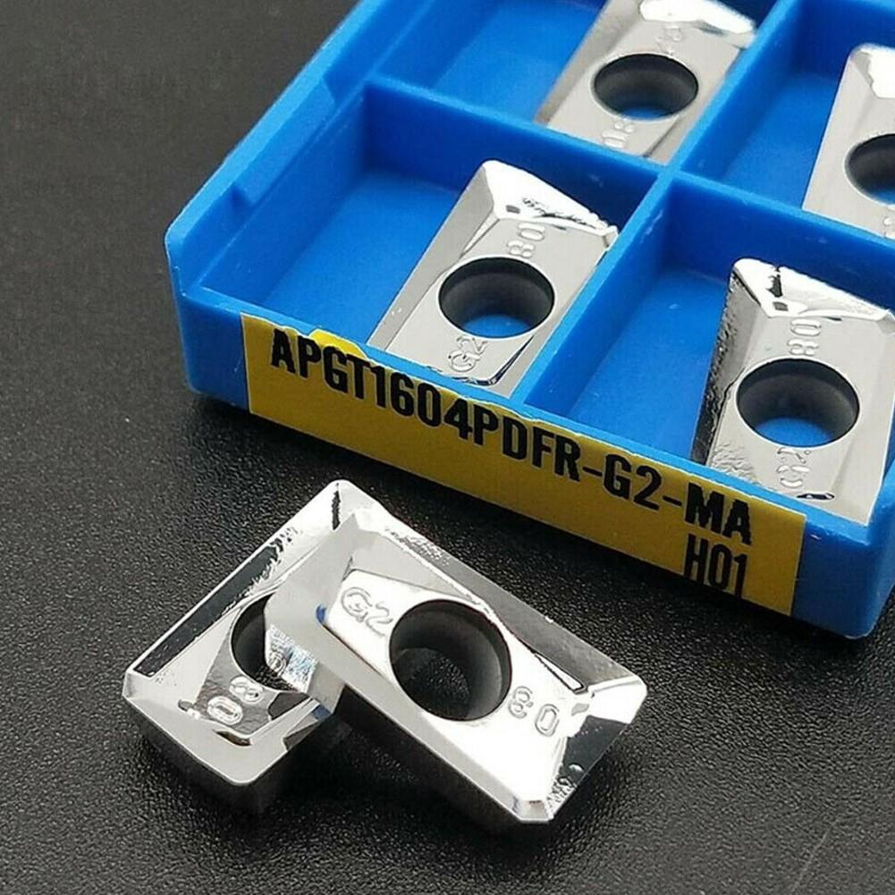 10Pcs APMT1604 APGT1604PDFR-G2-MA H01 CNC Carbide Milling Inserts,For Aluminum