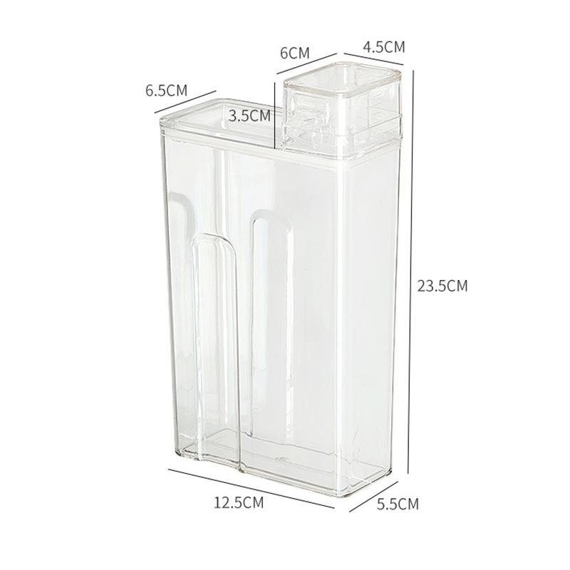 

Пластиковый контейнер для хранения хлопьев, кухонный герметичный бак для риса, органайзер для зерна с крышкой, контейнер для хлопьев, банка, прозрачный диспенсер-резервуар